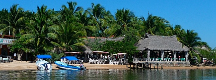 Boat-in restaurants Barra de Navidad Jalisco, Mexico