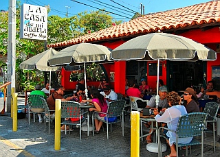 Outdoor eateries, Barra de Navidad Jalisco, Mexico