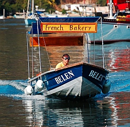 The French Baker in the Barra de Navidad lagoon anchorage, Jalisco, Mexico