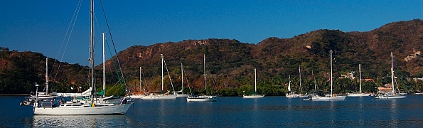 Barra de Navidad anchorage in Jalisco Mexico 
