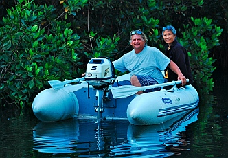 Jungle dinghy tour, Tenacatita, Mexico
