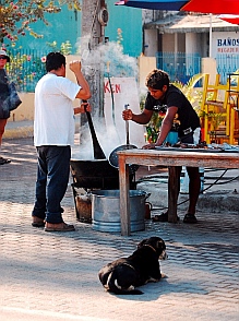 Street scene in La Manzanilla