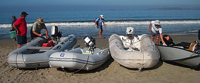 Dinghies at La Manzanilla