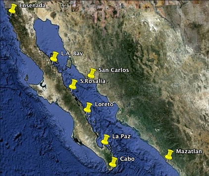 Sea of Cortez Anchorages.