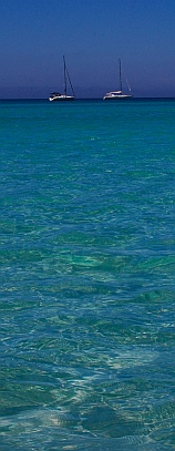 Stunning beautiful of Puerto Balandra (Playa Balandra) outside La Paz, Baja California Sur, Sea of Cortez, Mexico