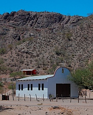 Mission church Puerto Agua Verde, Baja California Sur, Sea of Cortez, Mexico