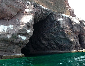 Sea cave, Ensenada de la Ballena / Bahia Berrendo, Baja California Sur, Sea of Cortez, Mexico