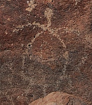 Petroglyphs, Playa el Burro, Bahia Coyote in Bahia Concepcion, Sea of Cortez, Mexico