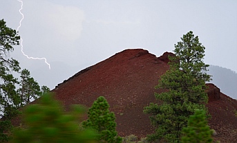 Lightning in Coconino National Forest outside Sunset Crater National Monument