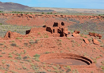 Wupatki Pueblo and Kiva at Wupatki National Monument, Flagstaff, AZ