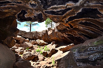 Exiting Mammoth Cave, Dixie National Forest, Utah