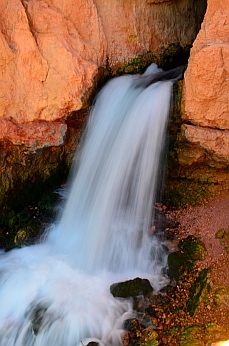 The waterfall on Cascade Falls hike, Dixie National Forest, Utah