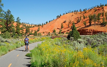 Red Canyon, Utah, bike path.