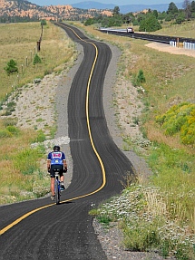 Red Canyon, Utah, bike path.