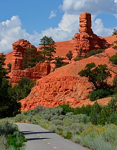 Red Canyon, Utah, bike path.