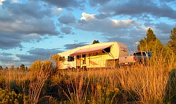 Camped outside Red Canyon, Utah.