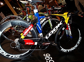 Fancy racing bikes at Interbike.