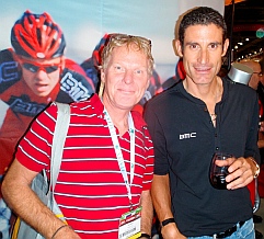 Mark got to pose with George Hincapie.