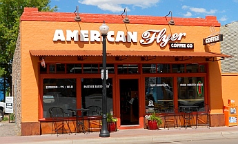 American Flyer in Williams, Arizona combines coffee and cycling, a great match.
