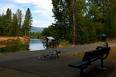 Trail of the Coeur d'Alenes bike trail Idaho