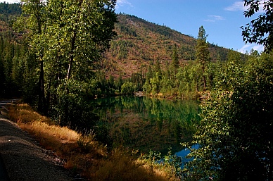 Trail of the Coeur d'Alenes bicycle path Idaho