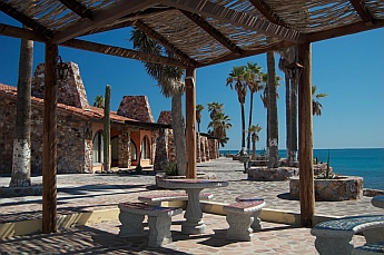 The hotel's patio bar at Punta Chivato, Sea of Cortez, Mexico