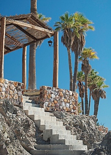 The pretty hotel at Punta Chivato, Sea of Cortez, Mexico