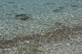 Clear water at La Ramada Cove, Baja California Sur, Mexico.