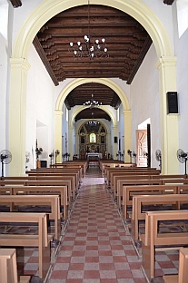 Inside Loreto Mission of Our Lady, Loreto Cathedra (Misi&oacute;n de Nuestra Se&ntilde;ora de Loreto Concho, Baja California Sur, Sea of Cortez, Mexico
