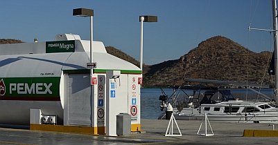 Puerto Escondido fuel dock, Baja California Sur, Sea of Cortez, Mexico