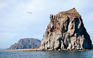 Pinnacle rock near Puerto Escondido.