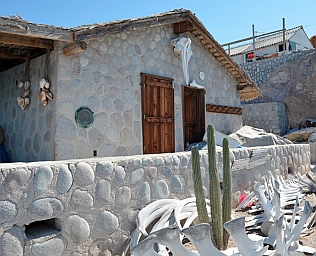 Whale museum, Isla Coyote, BCS, Sea of Cortez, Mexico.
