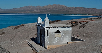Chapel on Isla Coyote, BCS, Sea of Cortez, Mexico.