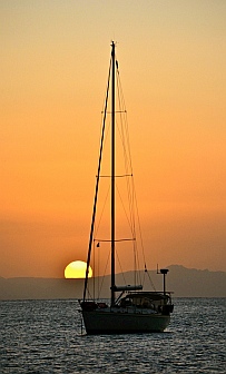 Sunset at Puerto Balandra, BCS, Sea of Cortez, near La Paz, Mexico