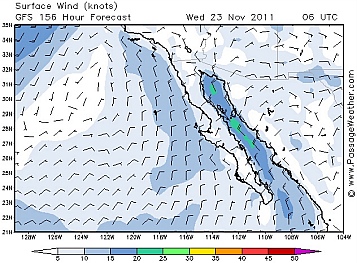 Checking onlines weather status in La Paz, BCS, Mexico