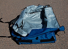 The storgage back for the Hobie i14t inflatable tandem kayak 