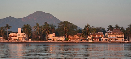 Beach villas on Playa La Boquita, Santiago, Mexico