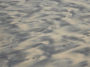 Gold and black sand on Playa La Boquita, Santiago, Mexico