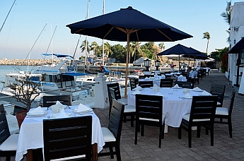 Evening on the Las Hadas marina docks Mexico