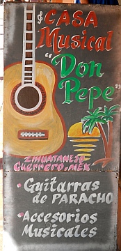 Pepe's music store in Zihuatanejo, Mexico.