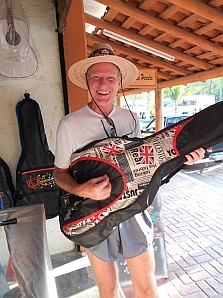 Mark finds the perfect Beatles guitar case in Zihuatanejo, Mexico.s