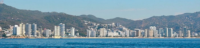 Highrises on Acapulco's main beach.