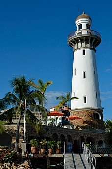The "fake" lighthouse at La Marina, Acapulco