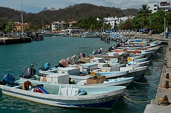 Cute harbor town of Santa Cruz, Huatulco, Mexico