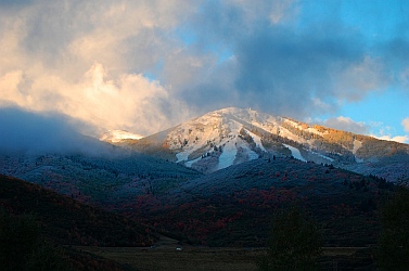 Back side of Park City, Utah in Fall.