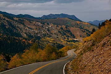 Back side of Park City, Utah in Fall.