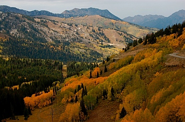 Back side of Park City, Utah in Fall.
