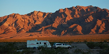 Great RV boondocking outside Death Valley CA California 