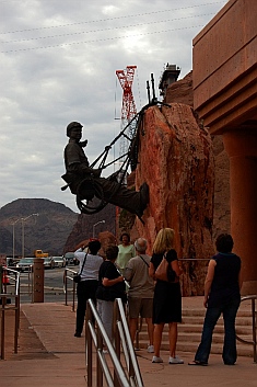 Fulltime RV travels: Hoover Dam Nevada NV / AZ Arizona seen from our RV