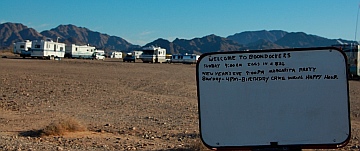 Escapees Boondockers in Quartzsite, Arizona